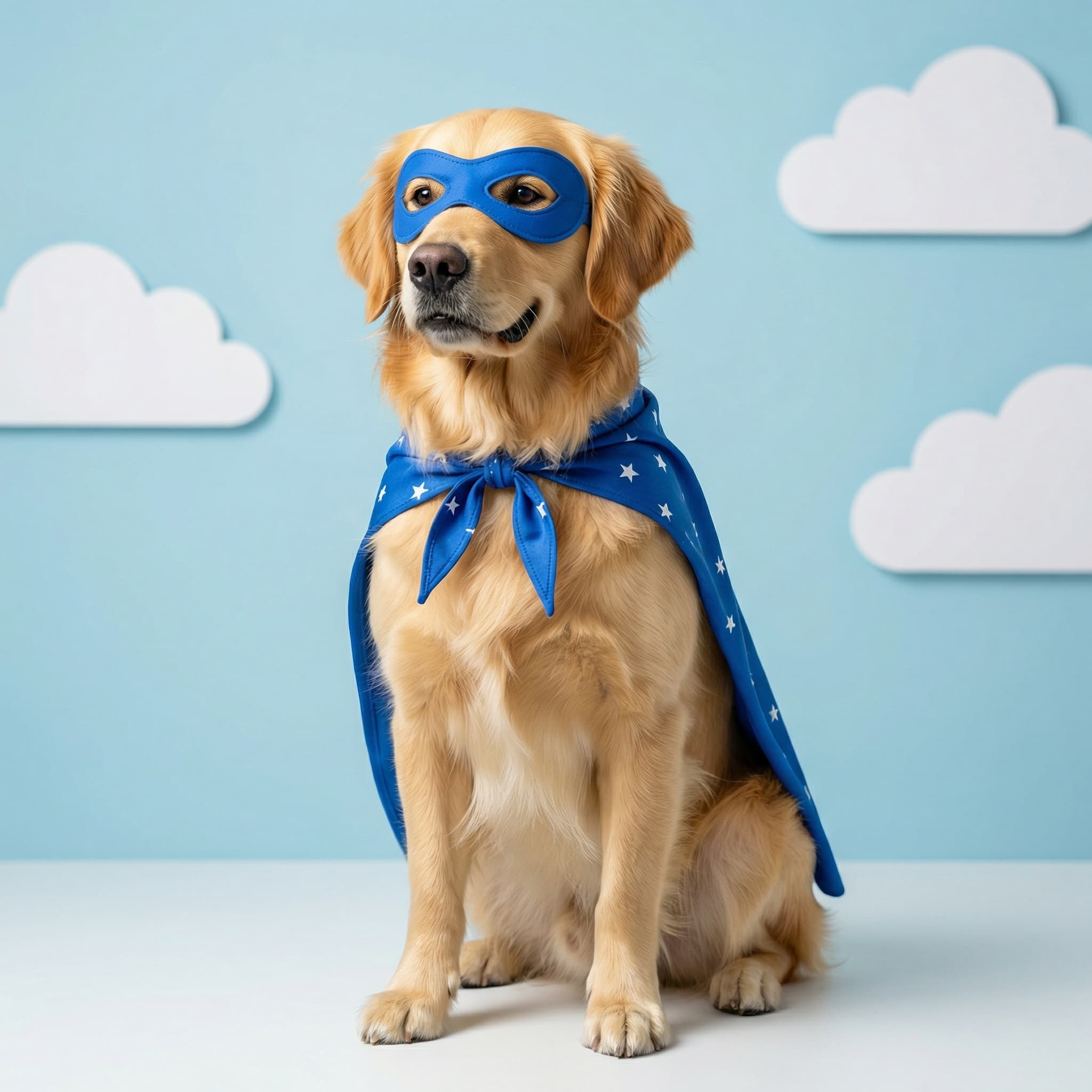 Superhero Cloud Studio Portrait