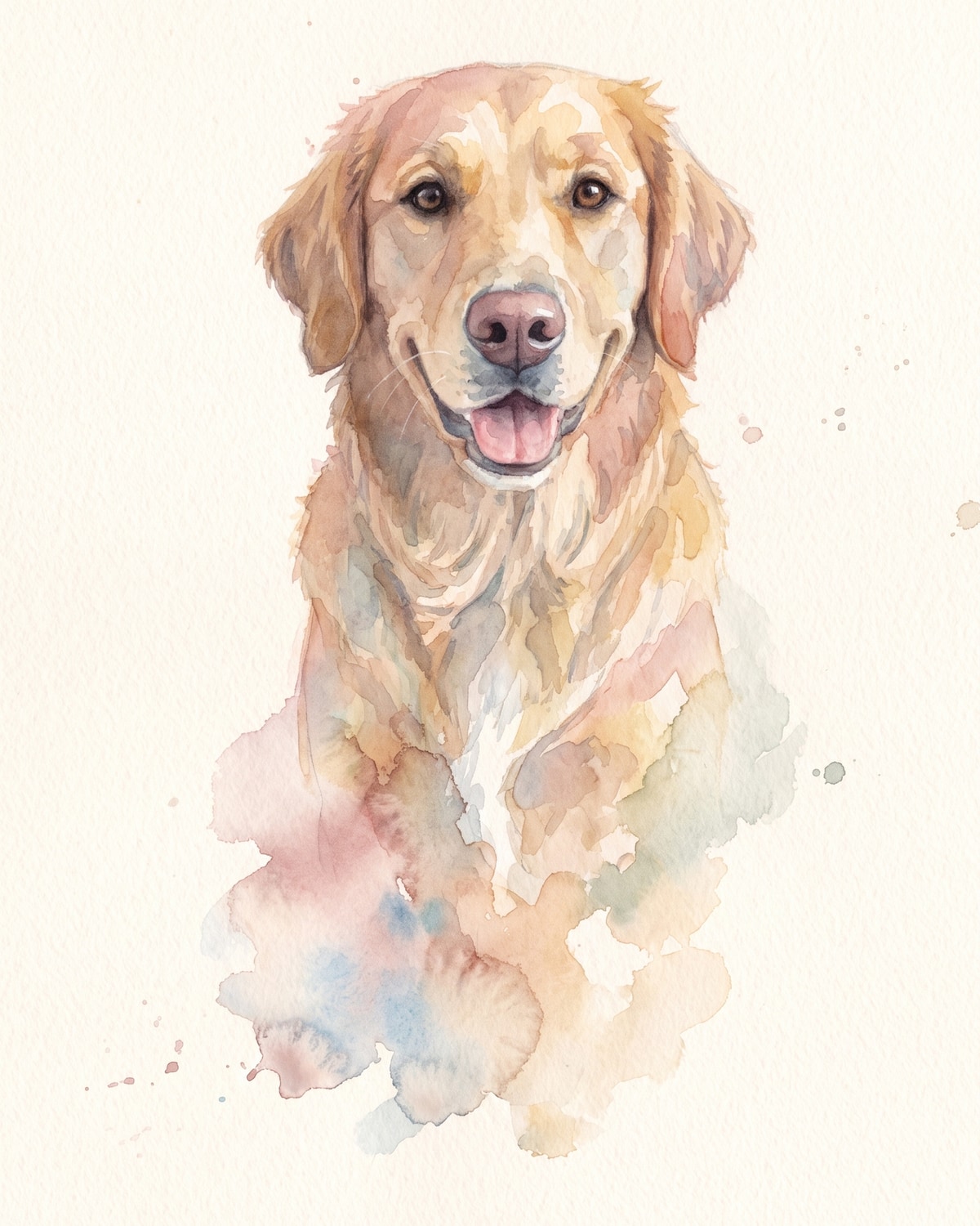 Watercolour Keepsake sample portrait